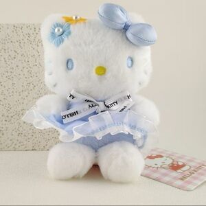 Sanrio Hello Kitty Blue Flowers KT
Mascot Plush Keychain Dangler, 6"